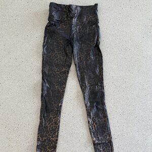 Spanx leopard leggings (leather-like)